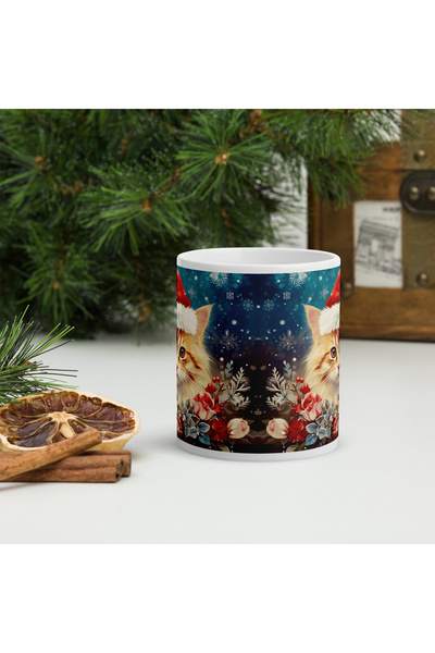 BaoBao Christmas Ceramic Mug 330 ml (11 oz) – Festive Design, Durable