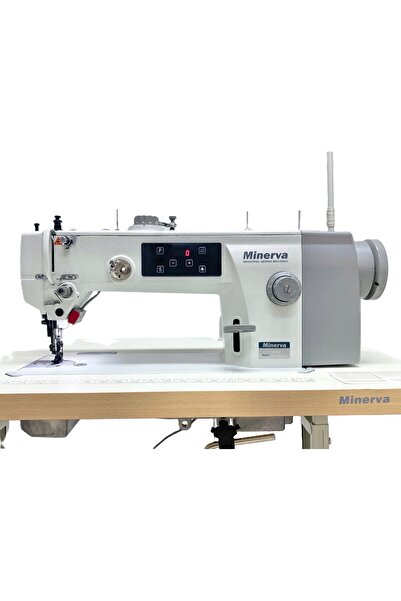 Minerva M0201JD industrial sewing machine with double feed for thick materials and leather