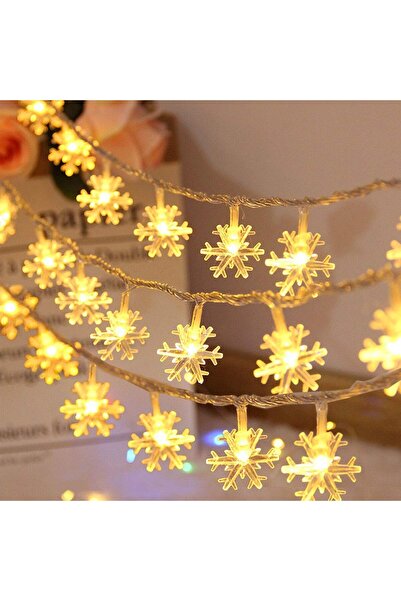 Generic Christmas String Lights, 15M 150 LED Warm White Snowflake Lights Christmas Tree Decor, String Lights