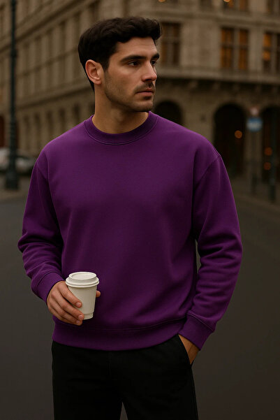 COMBİNE MİCHAİL Men's Casual Basic Crew Neck 3-Piece Sweater
