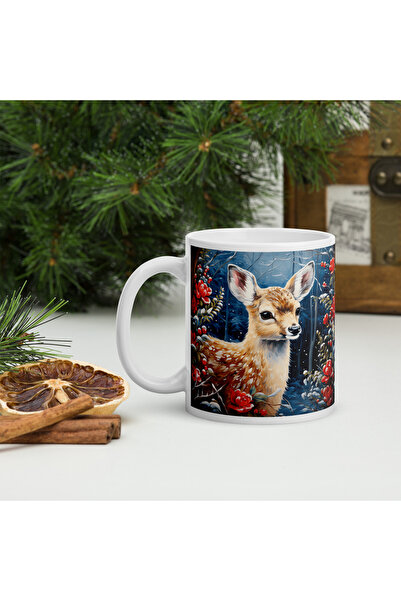 BaoBao Christmas ceramic mug 330 ml (11 oz) – festive design, durable