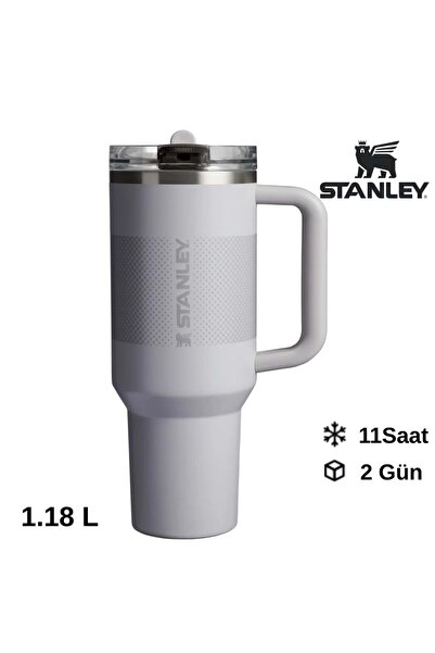 Stanley The Quencher ProTour Flip Straw Tumbler Pipetli Termos 1,18 LT Pipetli Matara GRİ