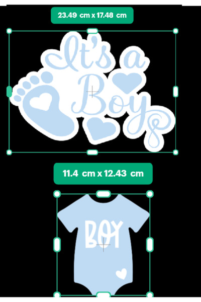 Hiras Dizayn 11 Pieces Baby Shower Party String Banner Boy or Girl Blue/Pink Baby Shower Decorations