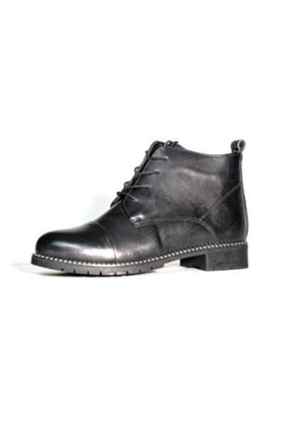 Johan Scarpe Ghete din piele pentru femei 700-negru