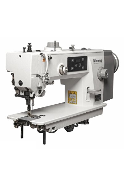Minerva M0201JD industrial sewing machine with double feed for thick materials and leather