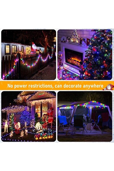Generic Outdoor Christmas Battery Powered, 40m 300 Led Colorful Christmas Tree Lights With Timer 8 Modes Wat