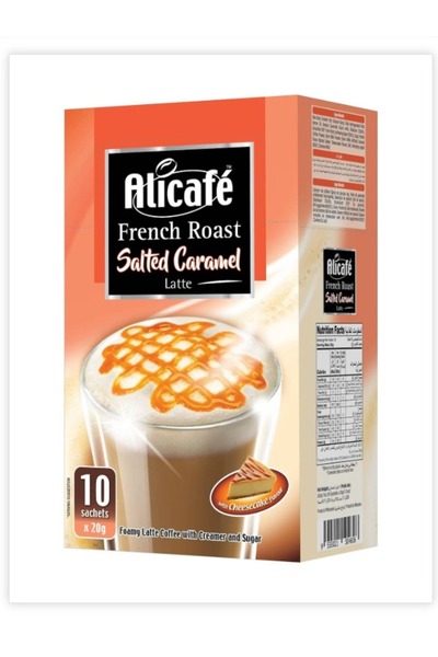 Alitea لاتيه سريع التحضيرمع نكهه الشيز كيك 20غ (10 كيس)