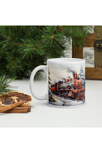 BaoBao Christmas ceramic mug 330 ml (11 oz) – festive design, durable