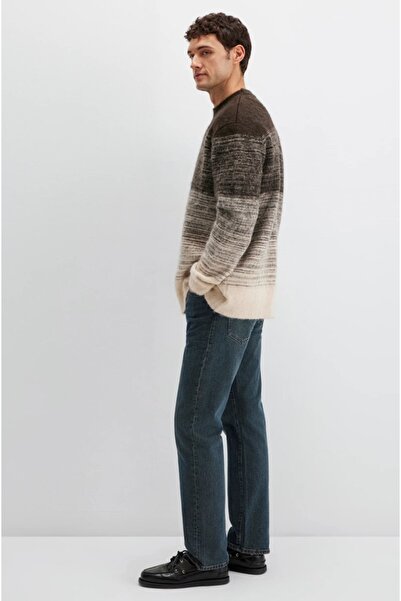 Mavi M0710381-70251 Crew Neck Sweater Men's Sweatshirt Brown