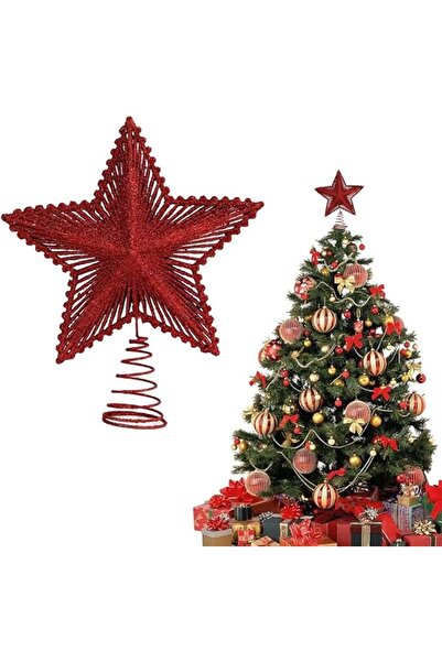 Generic Christmas star-shaped decoration, star for the top of the Christmas tree, metal star top decoration,