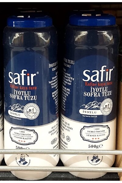 SAFİR İyotlu Kaya Tuzu 500 gr 2 ADET