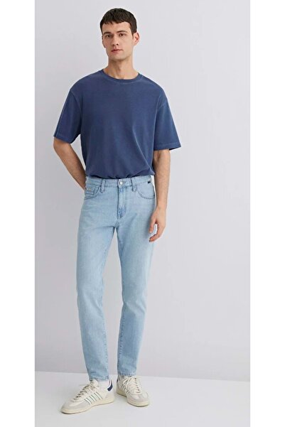 Mavi M0081089804 Milan Premium Blue Ice Blue Jean Pants Men's Jeans