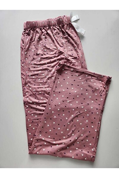 Lady Queen Lycra Ring Viscose Oversize Size Pajama Bottoms 6020