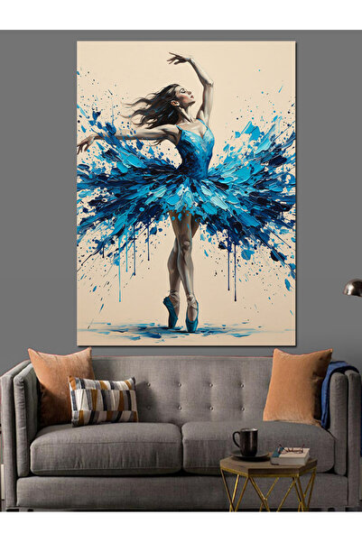 KanvasSepeti Blue Dancer Εξαιρετική Υψηλής ποιότητας ελαιογραφία Με υφή Καμβά...