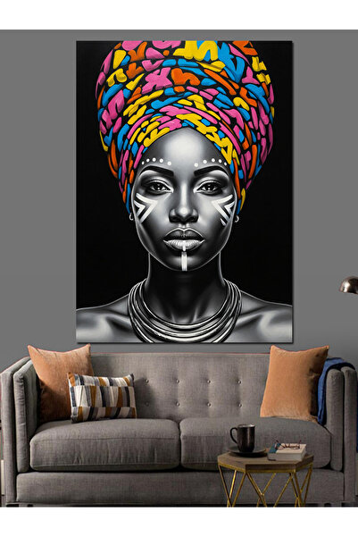 KanvasSepeti Γυναίκα με κεφάλι Υψηλής ποιότητας ελαιογραφία Με υφή Καμβάς Καμ...