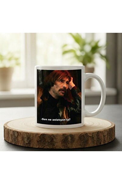 sartre art Behzat Ç. Dizisi Özel Tasarım Porselen Kupa Bardak Mug