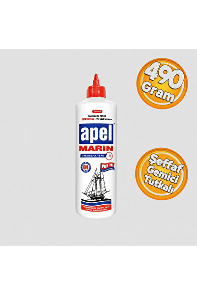 APEL Marin Transparet Şeffaf Deniz Tutkalı Gemici Tutkalı 490 Gram