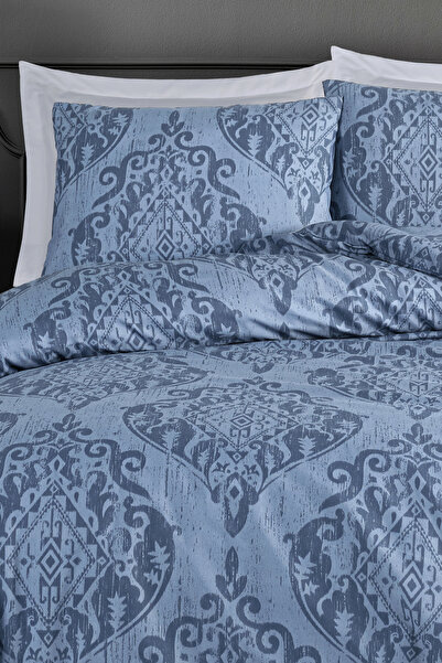 Comfort Craft Mature Blue Duvet Cover Set Double Size Hitit (Combination)