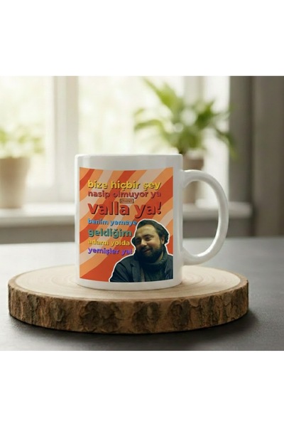 sartre art Gibi Dizi Replikleri Tasarımlı Porselen Kupa Bardak mug