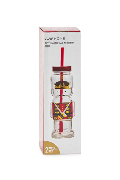 LC Waikiki Lead Soldier Figured Glass with Straw 300 ml