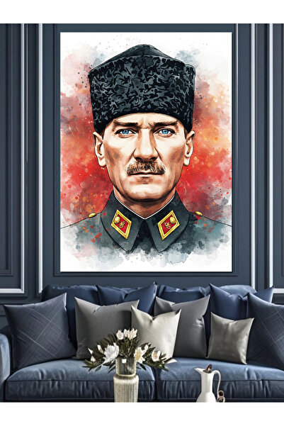 KanvasSepeti Mustafa Kemal Υψηλής ποιότητας ελαιογραφία Με υφή Καμβάς ζωγραφι...