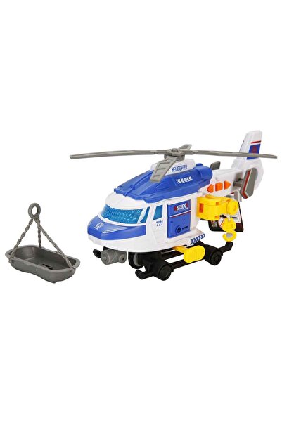 PopŞeker Sesli Işıklı Motorize Kurtarma Helikopteri 20 cm – Vinçli Sedyeli – ...