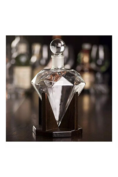 Gonga Diamond-shaped decanter set and 9 drink cooling cubes, 1000 ml, Gonga® Transparent