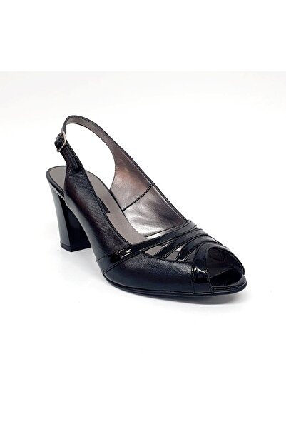 Catinca Shoes Sandale damă din piele naturală - Black Box cu lac - 024 NBL