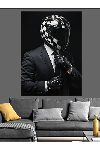 KanvasSepeti Costumul de afaceri Pictură în ulei de înaltă calitate texturat ...