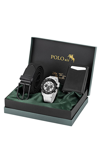 Polo Air Mıknatıslı Otomatik Mekanizmalı Cüzdan Örgü Esnek Kemer Erkek Kol Sa...