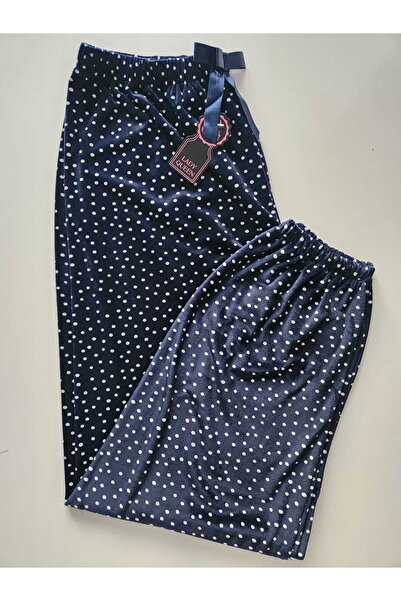 Lady Queen Γαλλικό βελούδινο πιτζάμα με ελαστικό πόδι μεγέθους Battal 8020