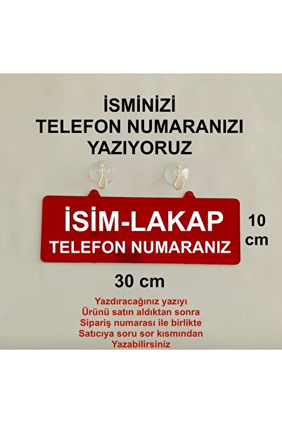 tabelacım Kişiye Özel PLeksi İsim Telefon No Tabelası (İSTEDİĞİNİZ YAZIYI YAZ...