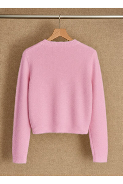 ikomteks Soft and Stylish Knit Cardigan with Bow Detail