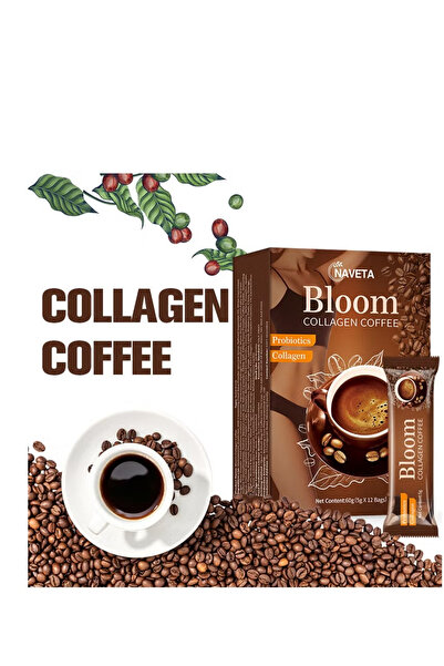 NAVETA 10 bags-Bloom Collagen Coffee 100% Organic and Glutathione, Diet Coffee Slimming Coffee