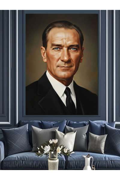 KanvasSepeti Mustafa Kemal Υψηλής ποιότητας ελαιογραφία Με υφή Καμβάς ζωγραφι...