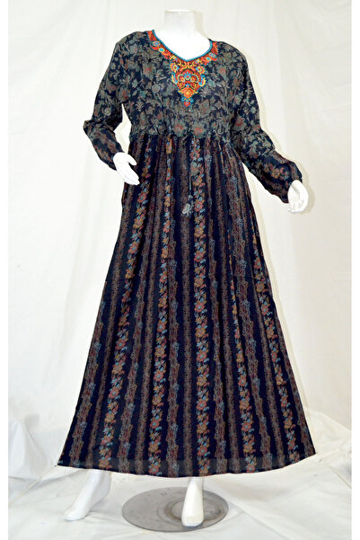 Zainah فستان جلابية/قفطان ماكسي أنيق بخصر قابل للتعديل | رقبة على شكل حرف V م...