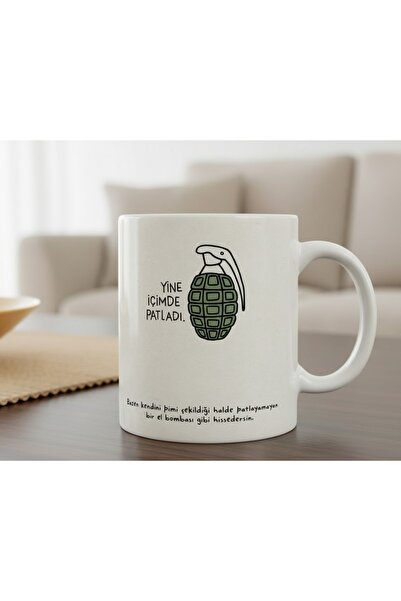 sartre art كوب خزفي بتصميم عبارات ذات طابع روحي من Yine Inner Explodes