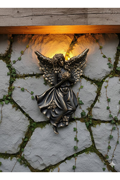 twins home art Aura Gold Antique Angel Wall Applique Set of 2