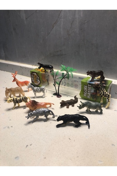 TOPROCKSTORE Vahşi Yırtıcı Doğa Hayvanları Oyuncak 13’lü Karakter Figür Set Animal Planet