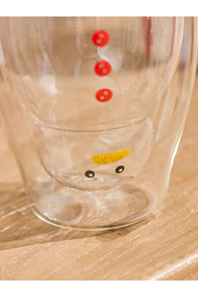 LC Waikiki Double Wall B Printed Glass Mug 300 ml