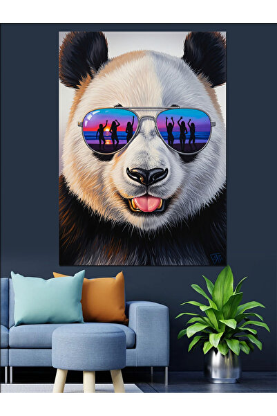 KanvasSepeti Cu ochelari de soare Pictură în ulei de înaltă calitate texturat...