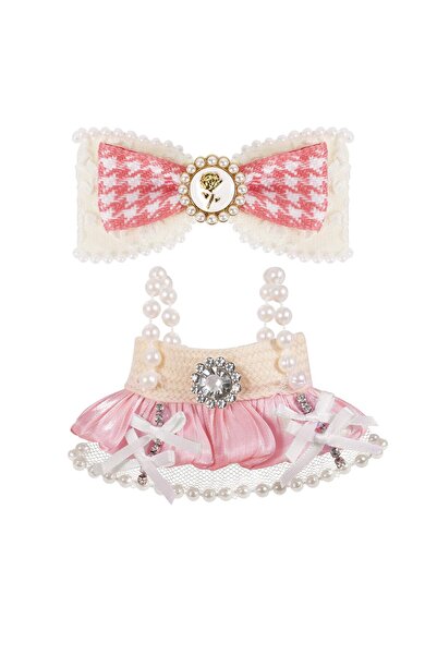 OEM Îmbrăcăminte pentru păpuși de pluș de 17 cm - Set rochie roz și fundă de ...