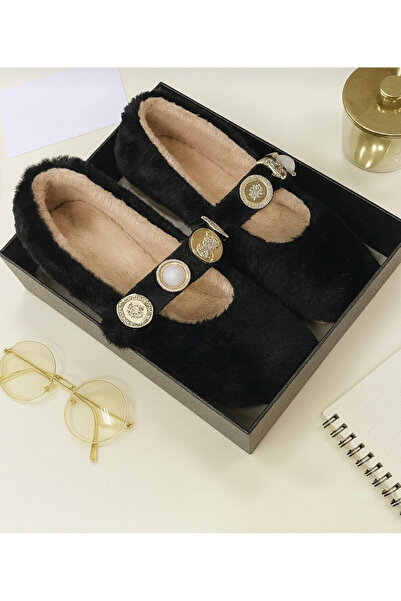 maxxi Home Slippers Wool Plush Inside and Out Home Shoes Suitable for Special Occasions and Daily Use