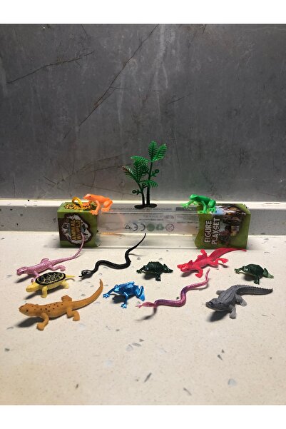 TOPROCKSTORE Vahşi Sürüngen Hayvanlar Oyuncak 13’lü Karakter Figür Set Animal Planet