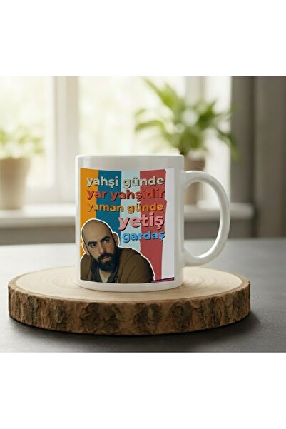 sartre art Gibi Dizi Replikleri Tasarımlı Porselen Kupa Bardak