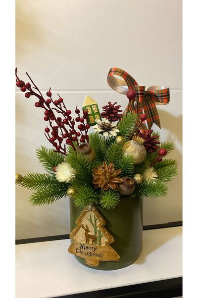 Me Too Çiçekli Beton Saksı