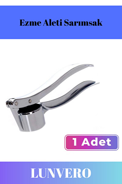 Lunvero Premium Çelik Kompakt Tasarım Paslanmaz Sağlam Uzun Ömürlü Sarımsak E...