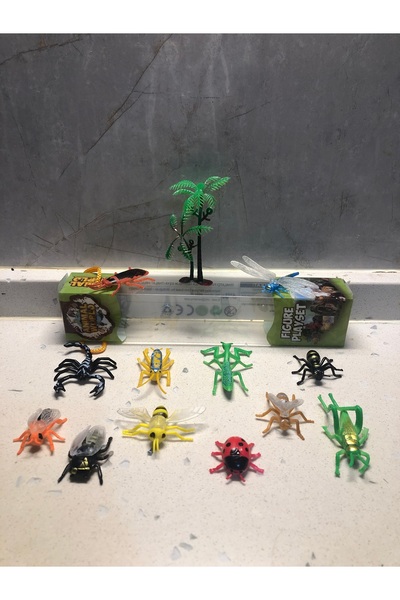 TOPROCKSTORE Vahşi Sürüngen Böcek Hayvanlar Oyuncak 13’lü Karakter Figür Set Animal Planet