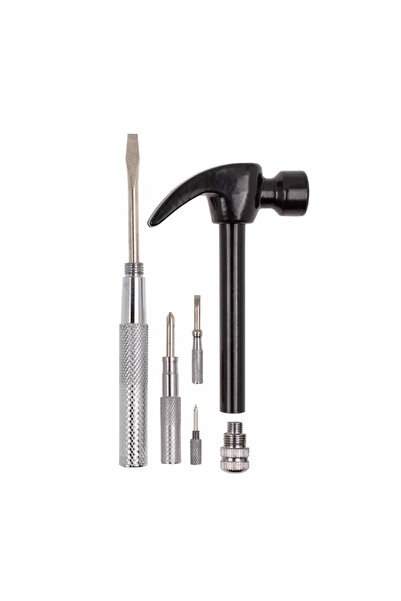 Gonga Ciocan multifunctional 6in1, 22.5 cm, Gonga® Negru