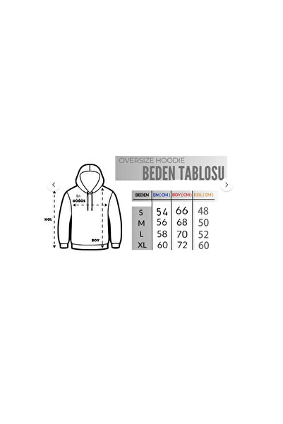 LA GULER Do What Makes You Happy Printed Oversized 3 Thread Cotton Sardon Hoodie Sweatshirt